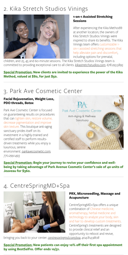 Self care sanctuaries example