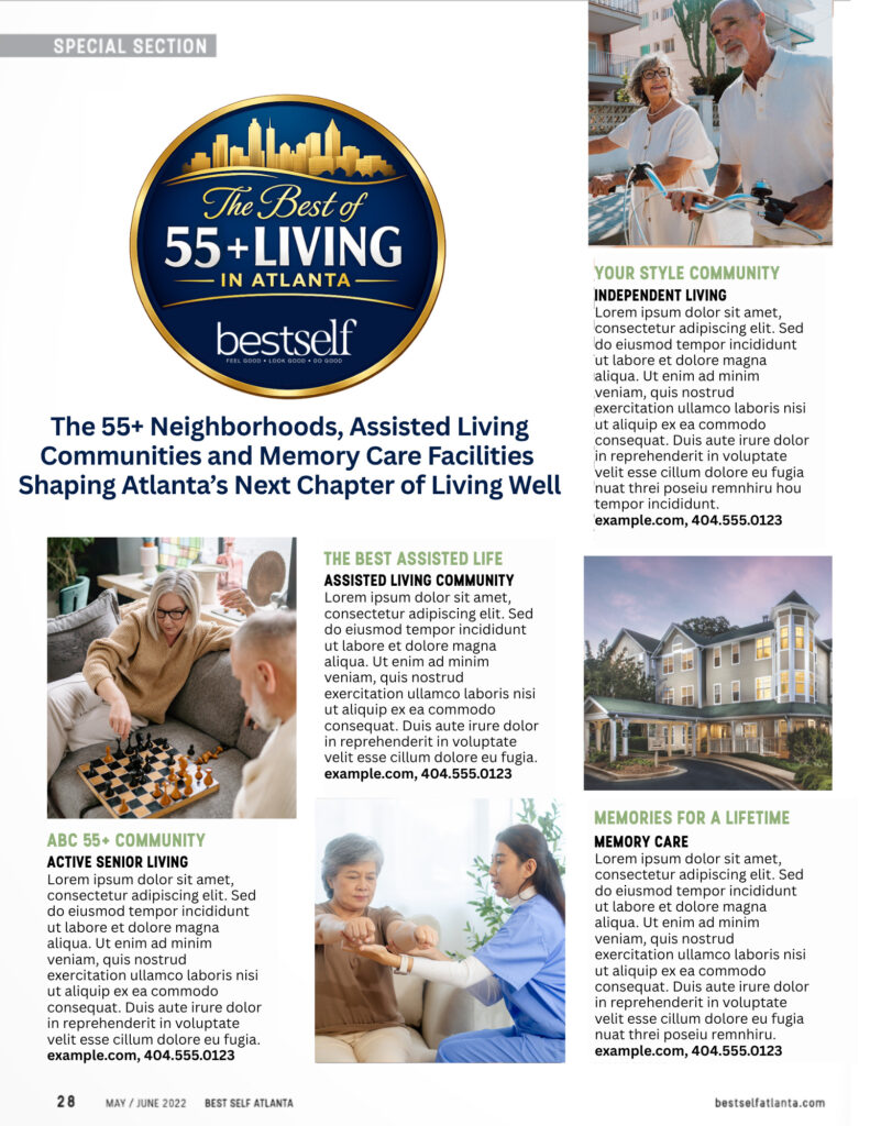 55+ communities layout